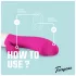 Teazers - vibratore realistico con leva per il clitoride (rosa)