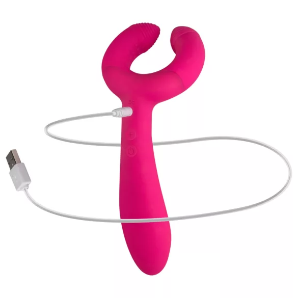 Easytoys Couple - vibratore per coppia ricaricabile impermeabile rosa