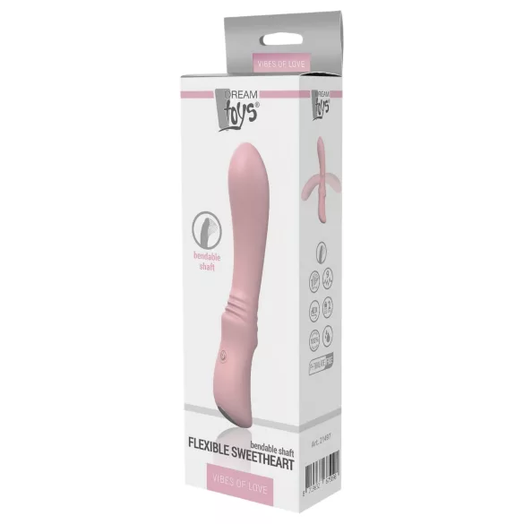 Vibes of Love Sweetheart - vibratore flessibile punto G - silicone rosa