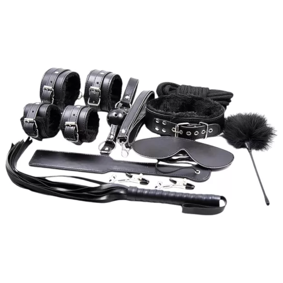 Blaze Ultimate - set bondage 10 pezzi - nero