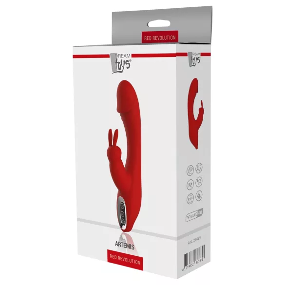 Red Revolution Artemis - vibratore clitorideo con braccio - silicone rosso