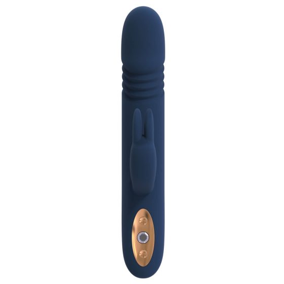Dea Zephyros - Vibratore ricaricabile e impermeabile con stimolatore per clitoride e movimento thruster (blu)