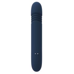   Dea Zephyros - Vibratore ricaricabile e impermeabile con stimolatore per clitoride e movimento thruster (blu)