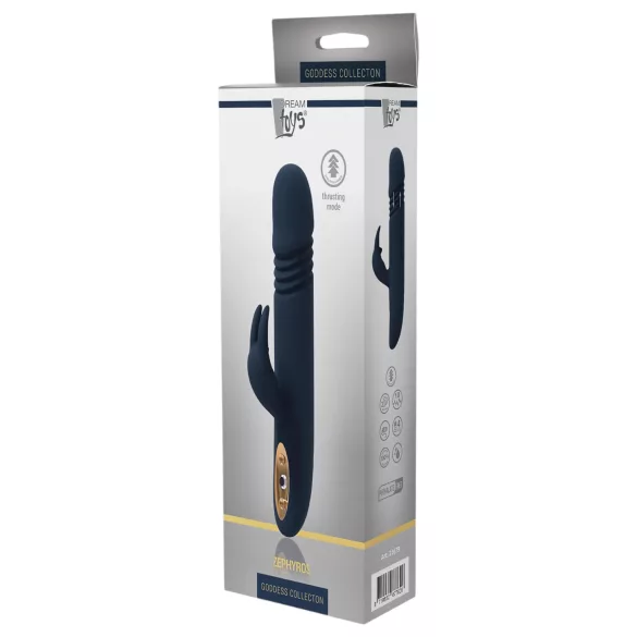 Goddess Zephyros - vibratore rabbit impermeabile - blu