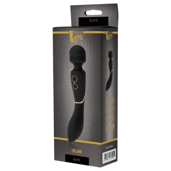 Elite Celine - vibratore per G-spot e massaggi resistente all'acqua (nero)