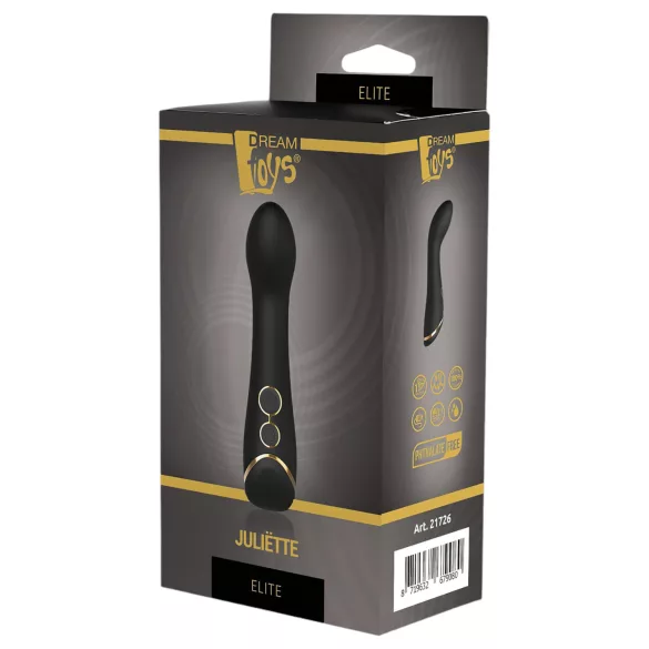 Elite Juliette - vibratore punto G ricaricabile impermeabile nero
