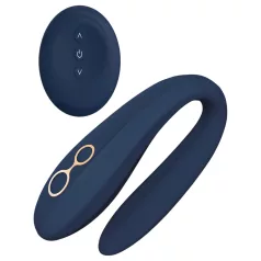 Goddess Ares - vibratore coppia flessibile - silicone blu