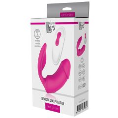   Doppio Piacere Duo - Vibratore clitorideo 2in1 ricaricabile con telecomando (rosa)