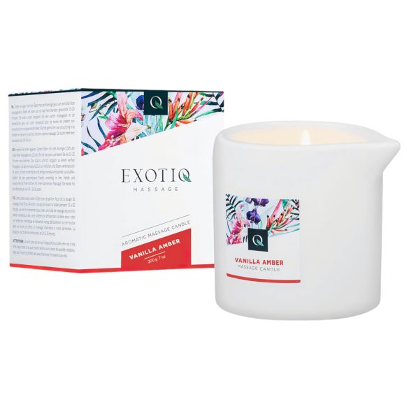 Exotiq - candela da massaggio - vaniglia e ambra (200g)