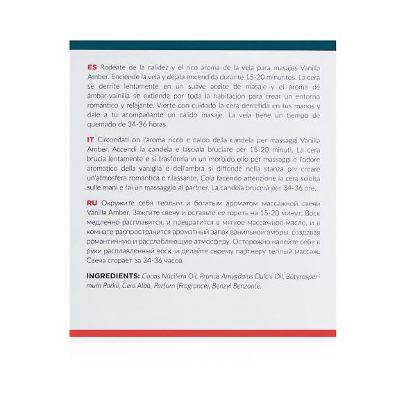 Exotiq - candela da massaggio vaniglia-ambra (200g)