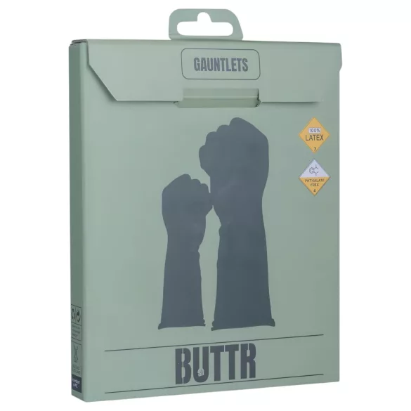 BUTTR Gauntlets - guanti in lattice per fisting (neri)