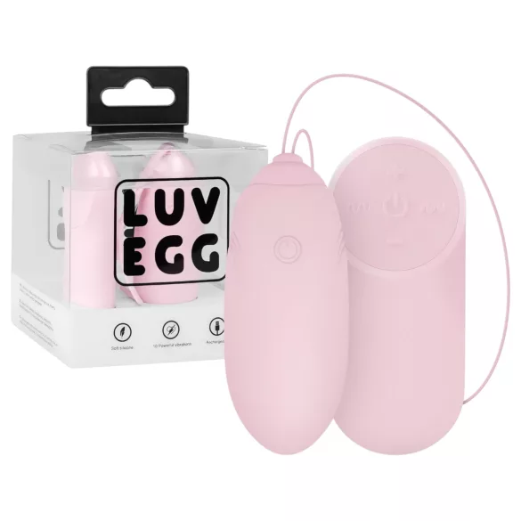 LUV EGG - ovetto vibrante indossabile a batteria ricaricabile, con telecomando radio (rosa)