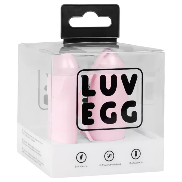 LUV EGG - ovetto vibrante indossabile a batteria ricaricabile, con telecomando radio (rosa)