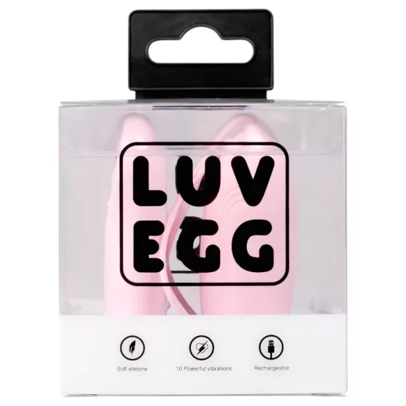 LUV EGG - ovetto vibrante indossabile a batteria ricaricabile, con telecomando radio (rosa)
