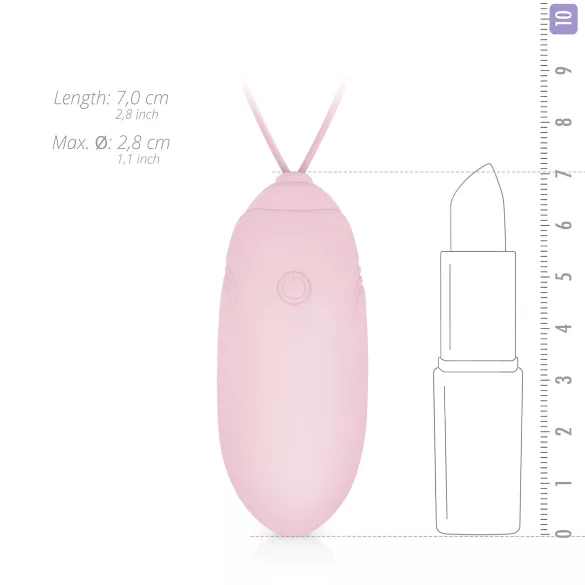 LUV EGG - ovetto vibrante indossabile a batteria ricaricabile, con telecomando radio (rosa)