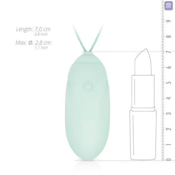 LUV EGG - vibro egg wireless ricaricabile - silicone verde