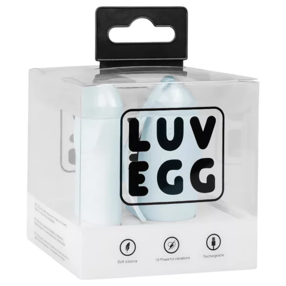 LUV EGG - ovetto vibrante ricaricabile e radiocomandato indossabile (blu)