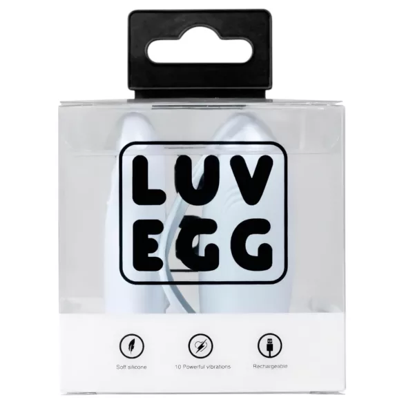 LUV EGG - ovetto vibrante ricaricabile e radiocomandato indossabile (blu)