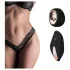 Pantyrebel - vibratore tanga in pizzo nero con batteria ricaricabile e telecomando (taglia S-L)
