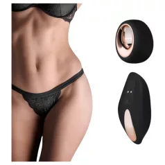   Pantyrebel - perizoma vibrante nero con batteria ricaricabile e telecomando radio (taglia S-L)