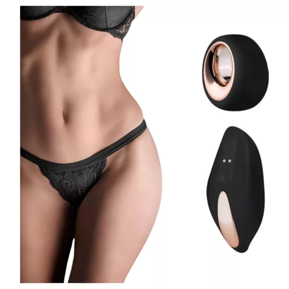 Pantyrebel - slip vibrante ricaricabile con telecomando - nero (S-L)