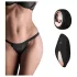 Pantyrebel - slip vibrante ricaricabile con telecomando - nero (S-L)