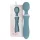 Bloom Orchid Wand - vibratore massaggiante ricaricabile - turchese