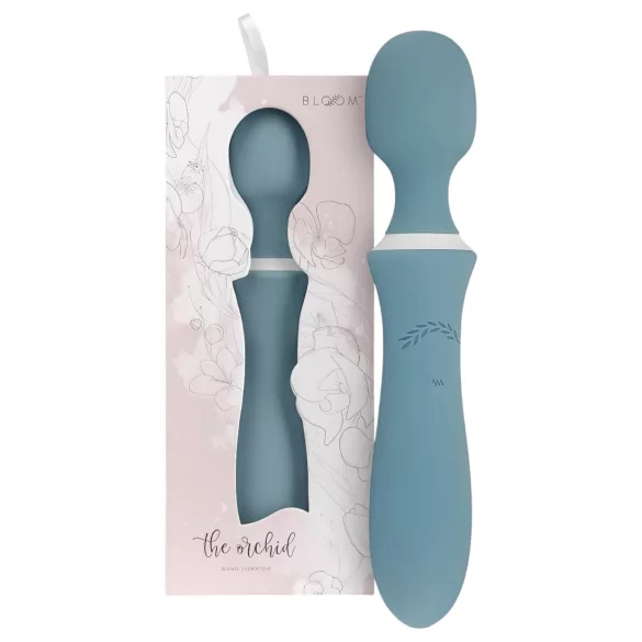 Bloom Orchid Wand - vibratore massaggiante ricaricabile - turchese