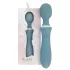 Bloom Orchid Wand - vibratore massaggiante ricaricabile - turchese