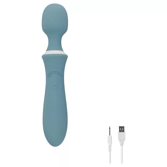 Bloom Orchid Wand - vibratore massaggiante ricaricabile - turchese
