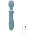Bloom Orchid Wand - vibratore massaggiante ricaricabile - turchese