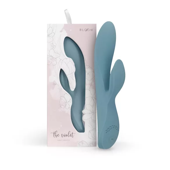 Bloom Violet Rabbit - vibratore rabbit punto G clitoride - silicone turchese