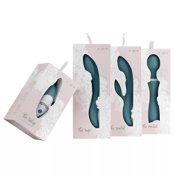 Bloom Violet Rabbit - vibratore rabbit punto G clitoride - silicone turchese
