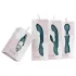 Bloom Violet Rabbit - vibratore rabbit punto G clitoride - silicone turchese