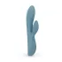 Bloom Violet Rabbit - vibratore rabbit punto G clitoride - silicone turchese