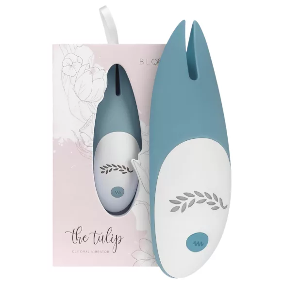 Bloom Tulip - vibratore clitorideo ricaricabile in silicone - turchese