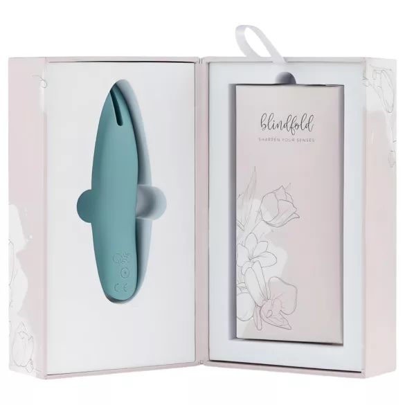 Bloom Tulip - vibratore clitorideo ricaricabile in silicone - turchese