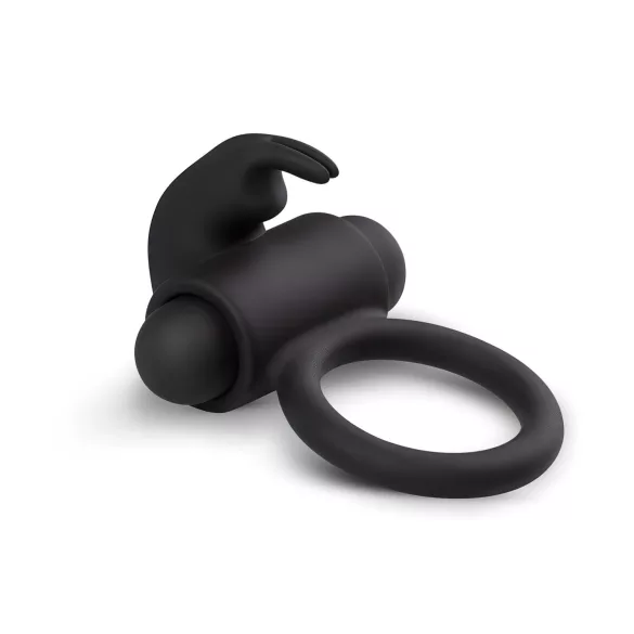EasyToys Bunny - anello fallico vibrante - silicone nero