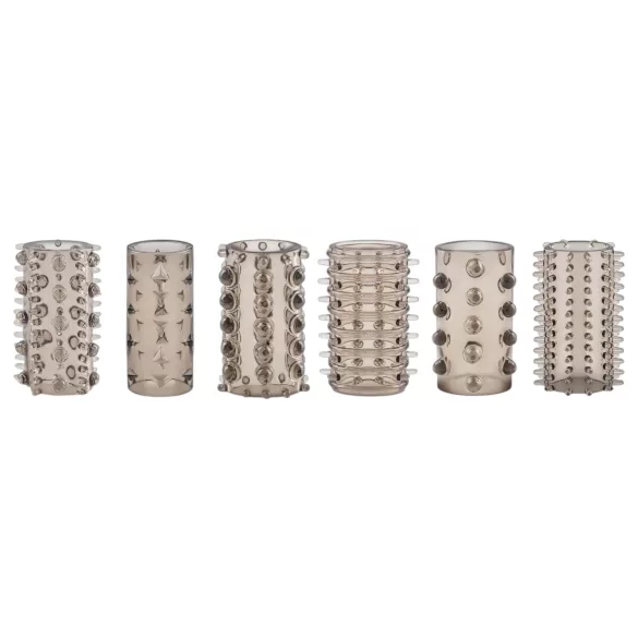 Easytoys - set di guaine pene - stimolante grigio (6 pezzi)