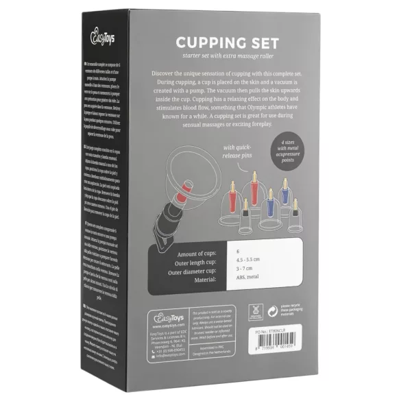 Easytoys - set coppette vacuum - 6 pezzi