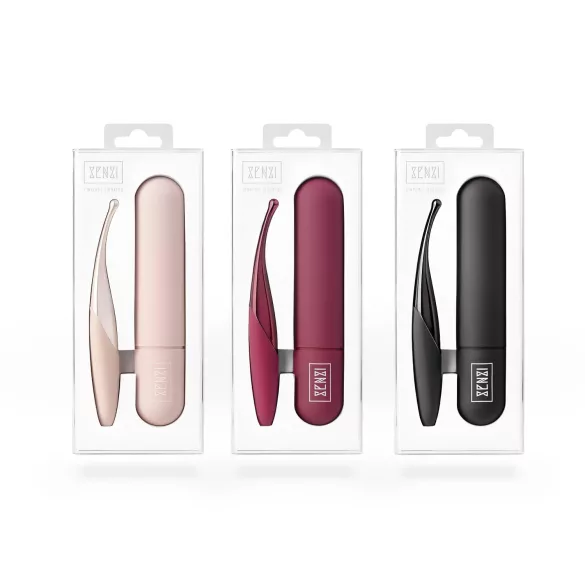 Senzi - vibratore clitorideo ricaricabile e impermeabile (rosso)