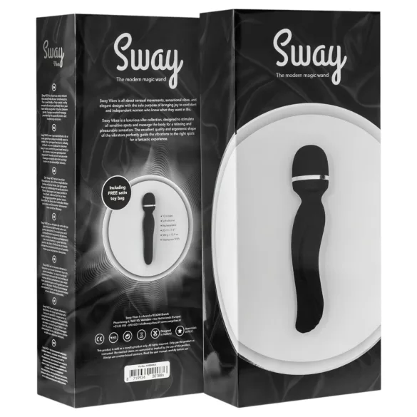 Sway No.4 Wand - vibratore massaggiante ricaricabile - nero