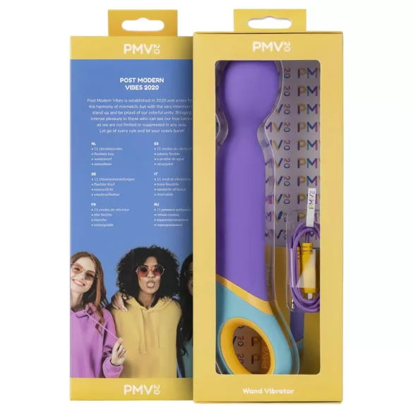 PMV20 - vibratore massaggiatore ricaricabile - lilla