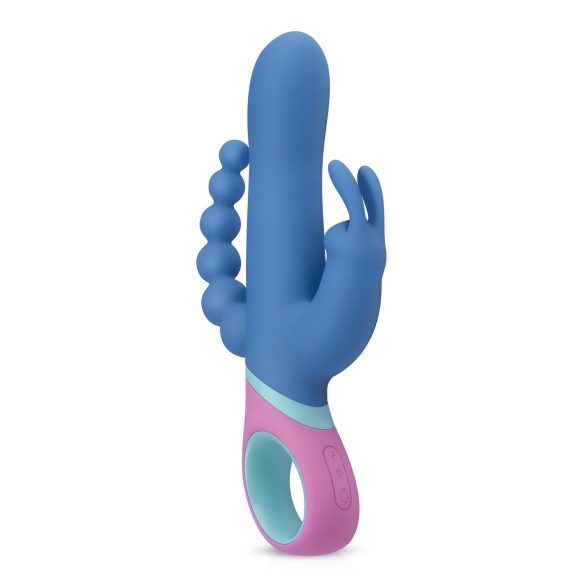PMV20 Vice Double - Vibratore triplo rotante (blu)