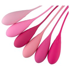 Teazers - set di 6 palline kegel - silicone rosa