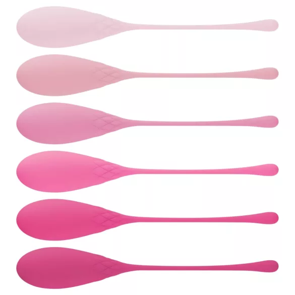 Teazers - set di 6 palline kegel - silicone rosa