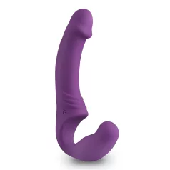   Easytoys - vibratore strap-on ricaricabile senza cintura - silicone viola