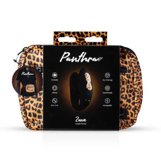 Panthra Zuna - Vibratore per Coppie Ricaricabile e Impermeabile (Leopardo-Nero)