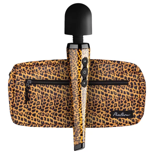Panthra Shaka Wand - vibratore massaggiante ricaricabile - motivo leopardo nero