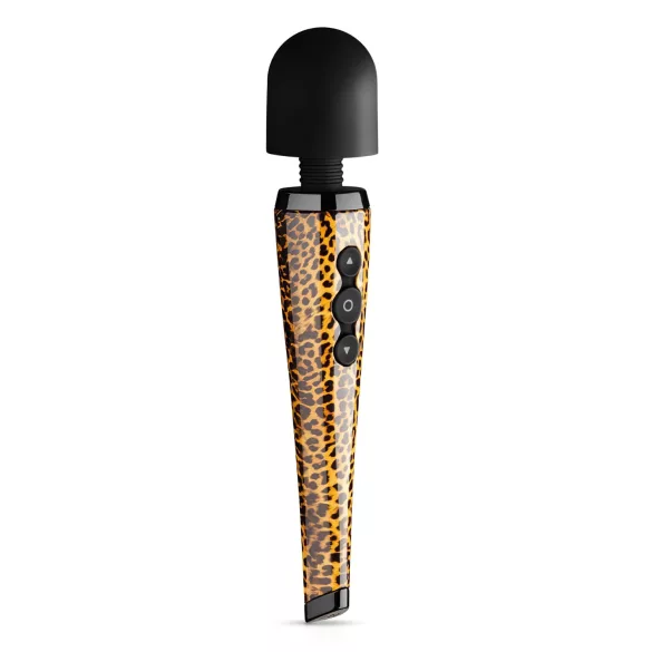 Panthra Shaka Wand - vibratore massaggiante ricaricabile - motivo leopardo nero